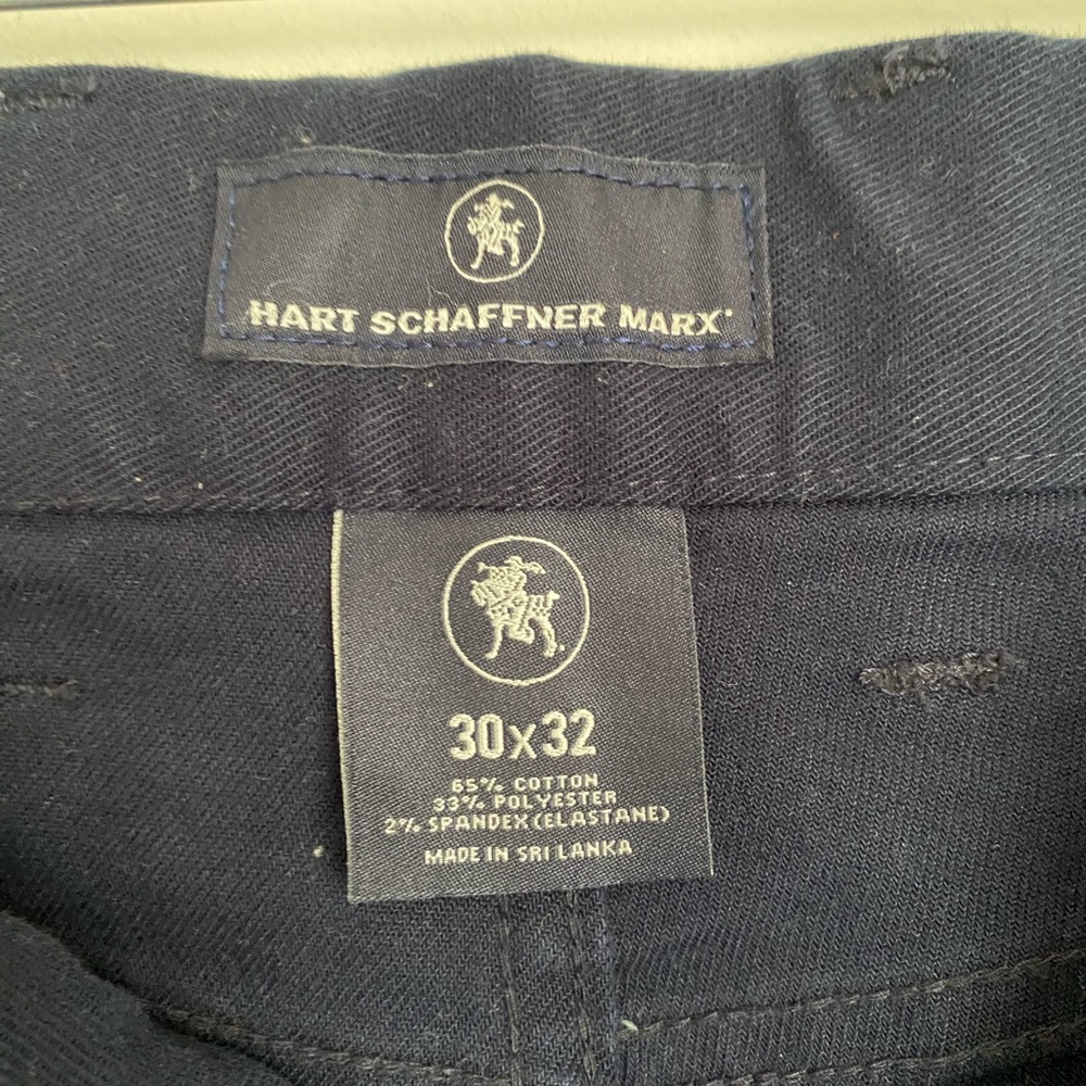 Hart Schaffner Marx- 30x32- straight leg- navy